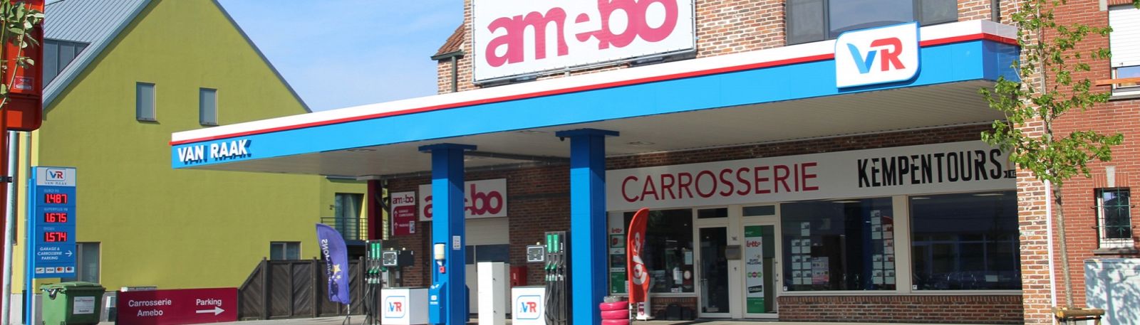 Het eerste tankstation na de grens met Nederland
